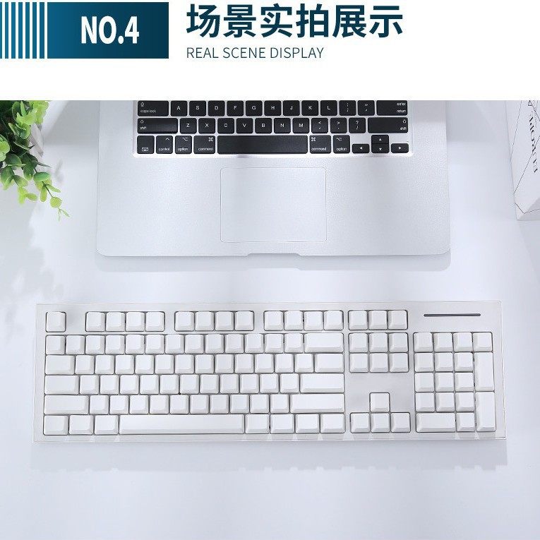 Factory direct supply no character key cap sublimation easy to color original height PBT mechanical keyboard key cap material