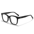 Black frame, white lens