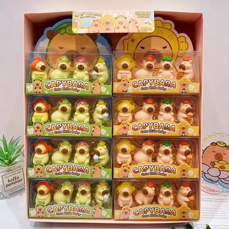 Capibala Eraser Gift Box Surprise Blind Bag Prize Assembled Rubber Brick Kindergarten Cute Award Gift