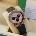 Pink plate black circle rose gold glue