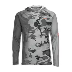 Simms Fishing Clothing Luya Camouflage Sun Protection Clothing Outdoor Fishing Clothing Summer Long-Sleeved Hoodie Breathable T-Shirt Top