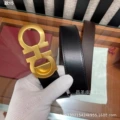 15. matte gold buckle + black brown (glossy)
