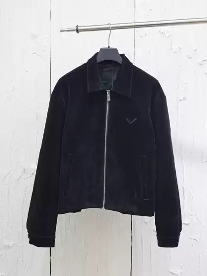 Poison Home in stock 25 Years New P Velvet Chest Logo Jacket Jacket Light Luxury Fashion Men's and Women's Same Style