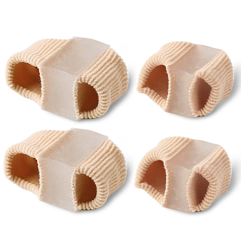 Orthosis Fiber Double-Hole Toe Separator Separator Foot Bone Overlapping Toe Thumb Men and Women Valgus Toe Set Toe Large