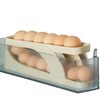 onlycook Creative Slide Automatic Egg Storage Box Refrigerator Side Door Egg Recorder Double Layer Large Capacity Egg Box