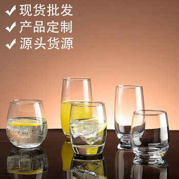 Egg-Shaped Glass Cup, Liquor Cup, Glass Egg Cup, Transparent Water Cup, Whiskey Cup, High Temperature Resistant Cross-Border Hot-Selling Cup