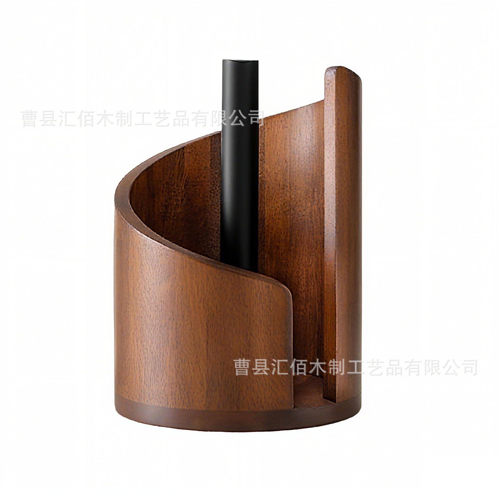 Cross-Border Wooden Desktop Storage Paper Towel Holder Home Office Kitchen Living Room Organizing Paper Solid Wood Creative Storage Rack