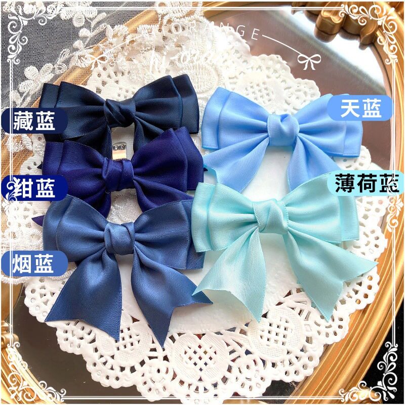 Girl's Sweet Cute Multi-color lolita Shoe Clip All-match Bow Shoe Buckle JK Basic Shoe Flower