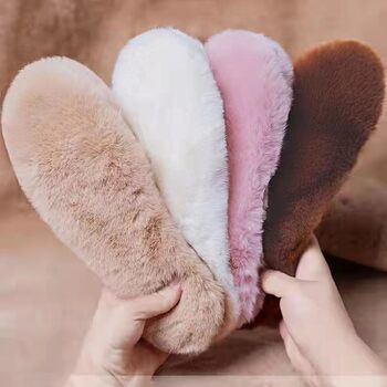 Warm Insoles, Thickened and Velvet, Imitation Rabbit Fur, Same Style, Winter Cold-Proof Plush, Winter, Universal for Men and Women, Spot Wholesale
