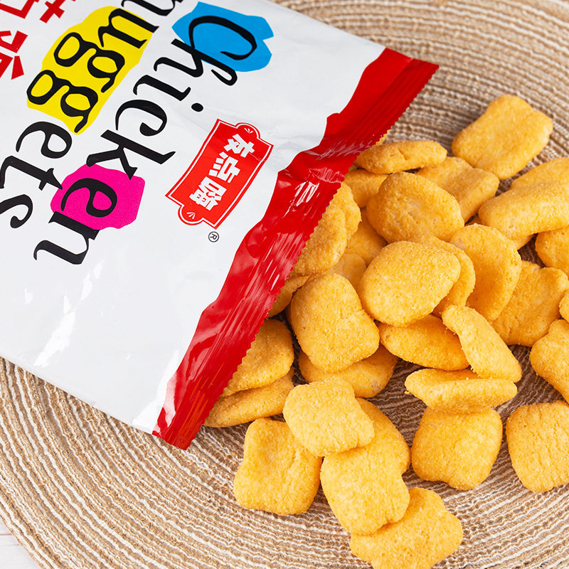 [Non-Fried] Friends Point Hi Chicken Flavor 105g Large Bag of Puffed Food Office Leisure Snacks