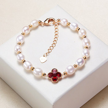 Zhuji Pearl Wholesale Balac Rice Bead Bracelet Pearl Jewelry Small Commodity Stall Supply Freshwater Pearl Bracelet