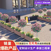 Langting Outdoor Stainless Steel Flower Box Customized Landscape Improvement Cultural Luminous High Survival Maintenance-Free Flower Box Flower Trough
