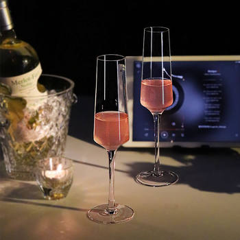 Champagne Glass High-Shaped Value Glass Goblet Cocktail Wine Glass Household Crystal Glass tipsy suit Wine Glass