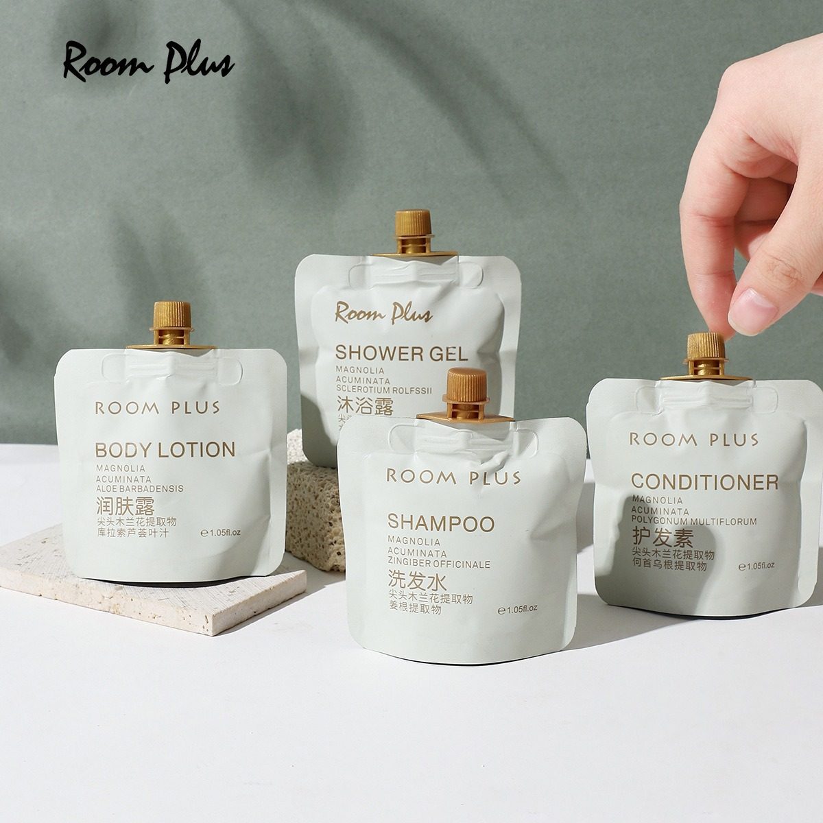 Spot Direct Supply Mulan Poetry Shampoo Hotel B&B Same Style 30ml Bag Shower Gel Conditioner Portable Package