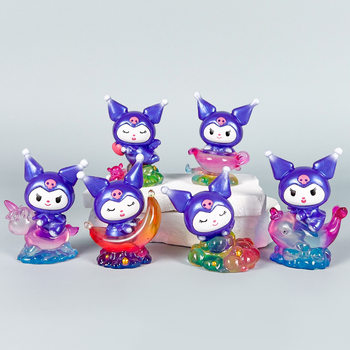 Blind Box Figure Sanrio Dream Dream Starry Sky Dark Series Kuromi Anime Doll Girls Gift Ornament