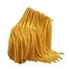 Scandinavian Style Pure Color Warp Knitted Tassel Knitted Blanket B&B Decorative Bedside Towel Cover Blanket Office Sofa Nap Blanket