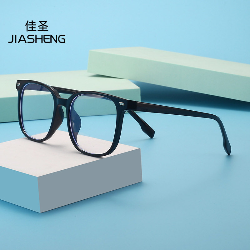 Little Red Book 2023 new glasses anti-blue light beige nail glasses frame square retro all-match street shot plain glasses in stock