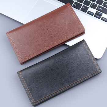 Men's wallet wholesale card set one long men's wallet ultra-thin men's wallet thin retro factory spot