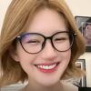 New Tr90 Large Frame Glasses Ultra-Light Makeup Artifact Optical Glasses Glasses Frame Can Be Equipped with Prescription Flat Glasses 50