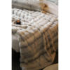 Snow Velvet Stripesd Accessible Luxury Rabbit Mink Blanket Long Fur Office Shawl Blanket Nap Air-Conditioned Sofa Blanket