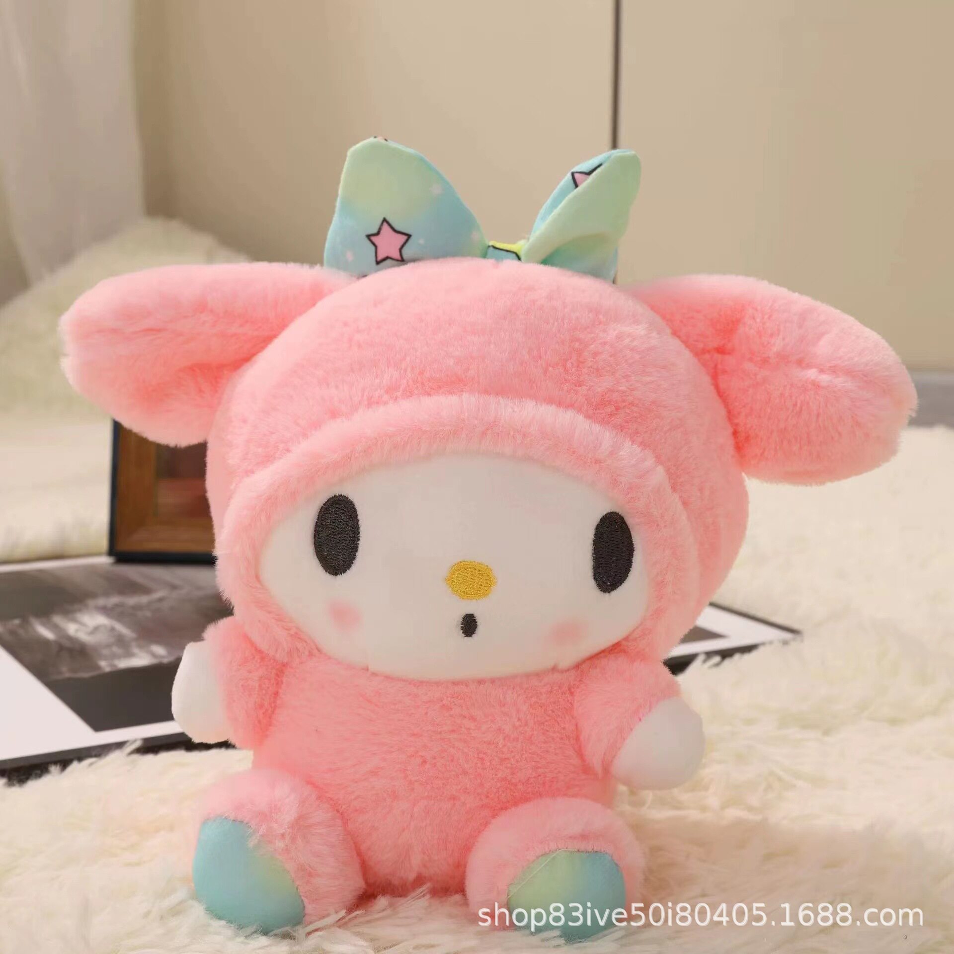 婚礼手抛娃娃8寸毛绒玩具公仔抓机娃娃定制logo