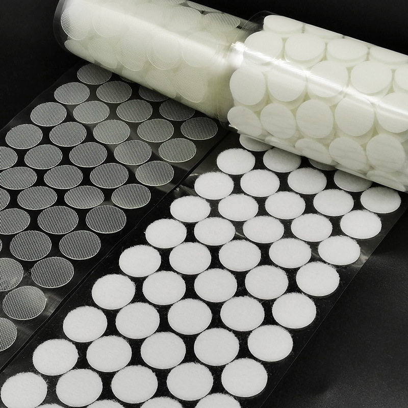 Quiet Book Small Dot Back Adhesive Round Fixed Adhesive Velcro with Double-sided Adhesive Buckle with Adhesive DIY Double-sided Self-adhesive