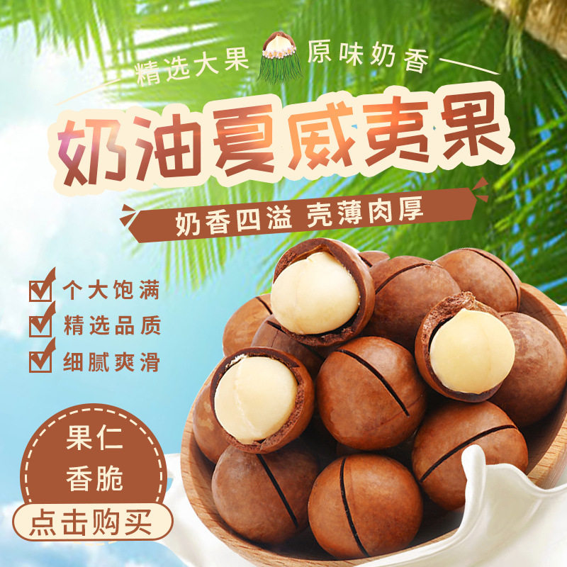 Wholesale of New Arrivals This Year: 250g Creamy Macadamia Nuts, Dried Nuts, Bulk Snacks, Whole Box Wholesale