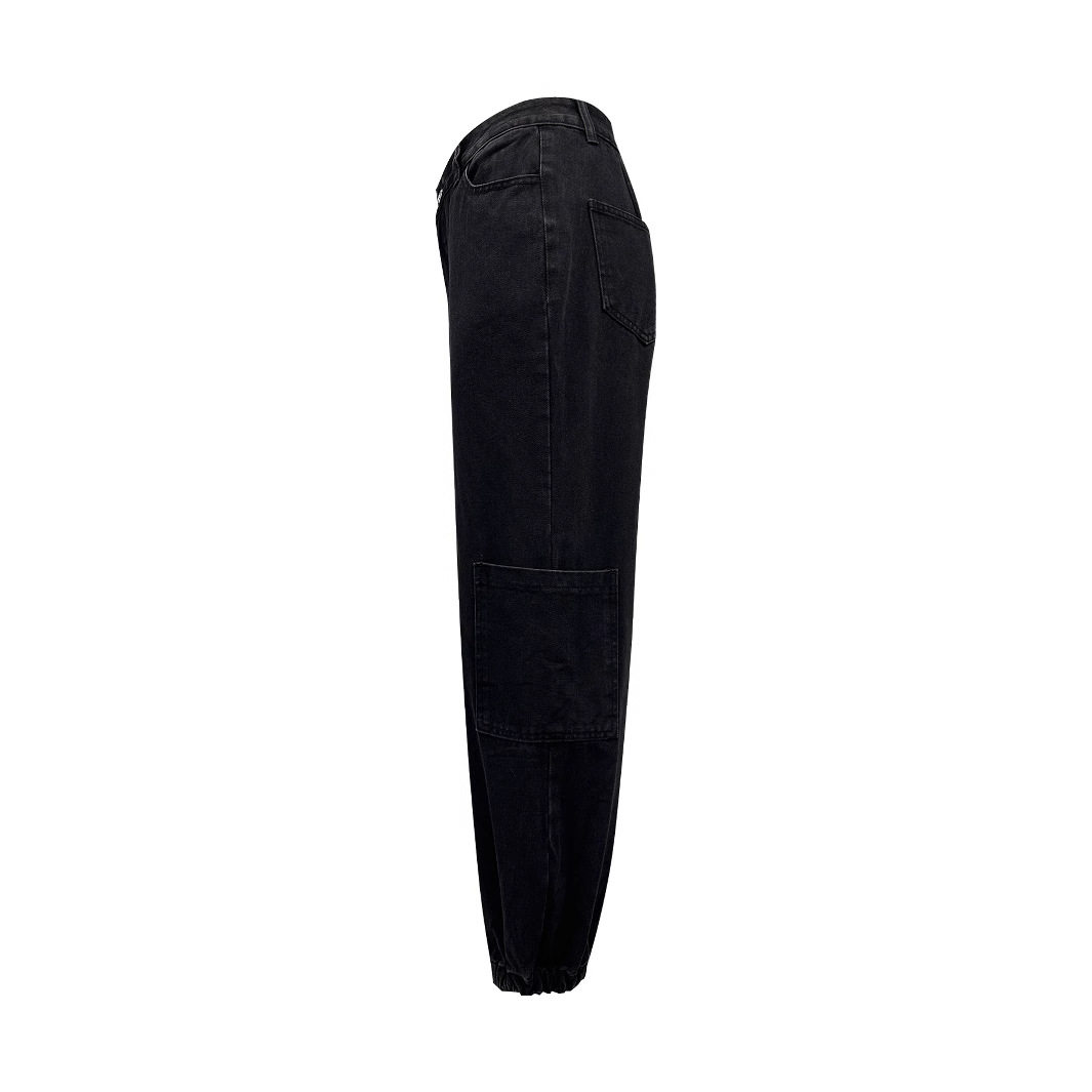 Womens Casual Slim Fit Multi Pocket Denim Trousers European and American Style Perfect for Everyday Wear Wholesale
