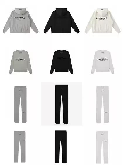 25Ss Fog Sweatpants Cross-Border Front and Back Flocking Printed Letters Trendy Brand High Street Loose Casual Versatile Same Style for Men and Women