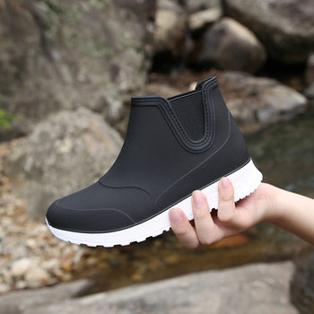 Cute Family Rain Boots for Boys and Babies, Non-Slip Rain Boots for Students, Kidsren's Water Shoes, Women's Waterproof, Lightweight and Comfortable Rubber Shoes