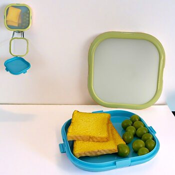 Multi-color optional square large-capacity high-elasticity film-coated fruit sandwich refrigerator fresh-keeping storage sealed box portable