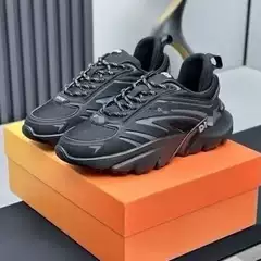D Brand 44 Letter Thick-Soled Dad Shoes Breathable Sports Casual Couple Style All-Season Shoes Trendy Shoes Unisex Running Shoes
