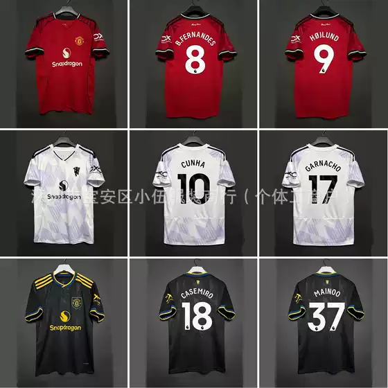 2526 Manchester United Jersey B. Fekete, Maguire, Mount, Kunic, Gana, Jo, Casemiro, Menú, Breathable and Comfortable