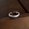 [Not Happy with Things, Not Sad about Myself] ~ Buddhist Literary Retro Ring Opening Adjustable Ring Index Finger Ring for Women