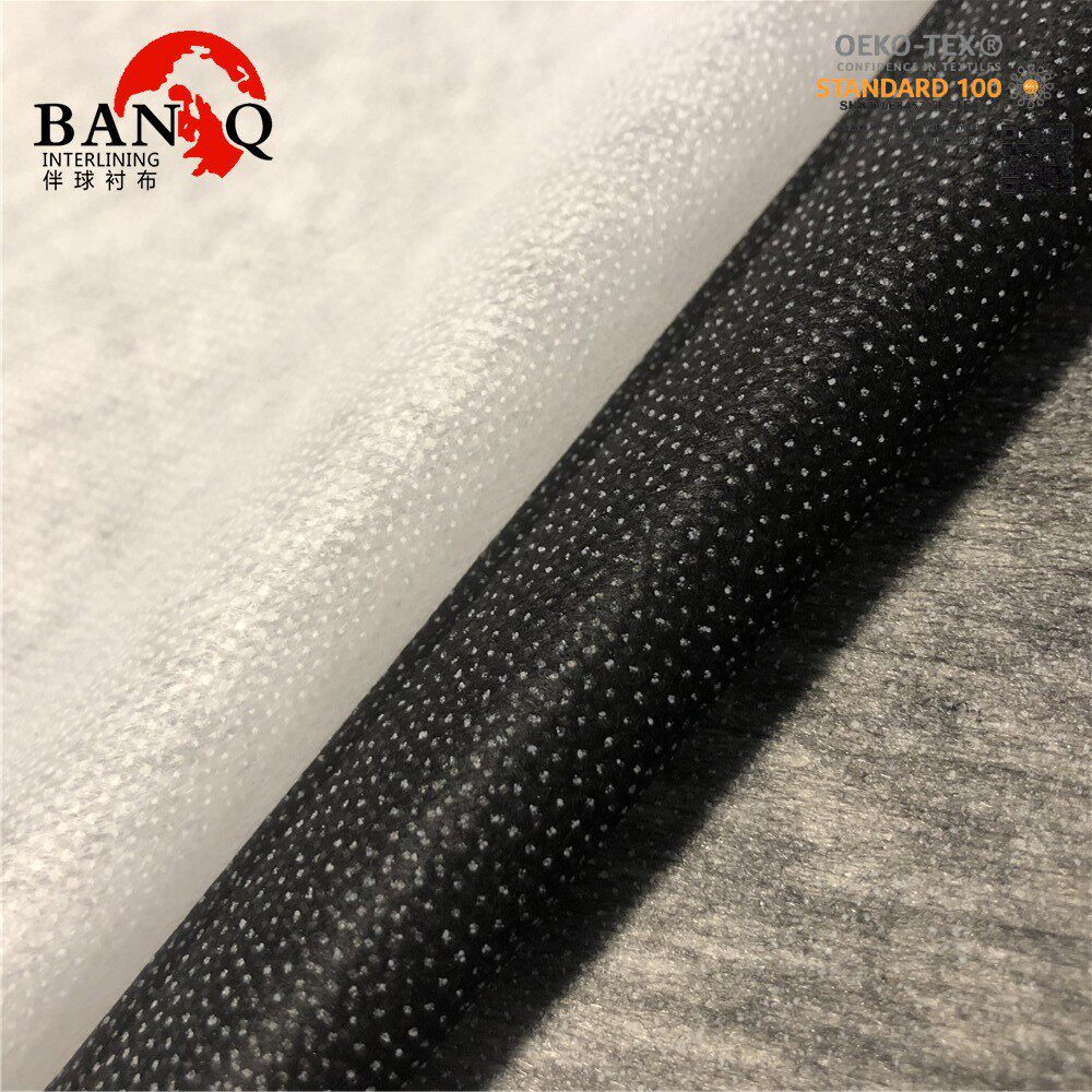 Factory supply double-point non-woven interlining adhesive lining single-sided non-woven paper 100 web adhesive lining shaping