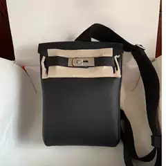 Unisex H Brand Chest Bag Genuine Leather Togo Top Layer Cowhide Single Shoulder Crossbody Bag Hac a Dos Kelly Waist Bag for Women