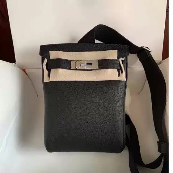 Unisex H Brand Chest Bag Genuine Leather Togo Top Layer Cowhide Single Shoulder Crossbody Bag Hac a Dos Kelly Waist Bag for Women