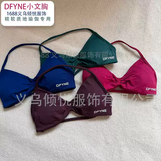 Dfyne Cross-Border Aliexpress Hot-Selling Small Sports Bra Fitness Yoga Underwear with Removable Chest Pads【Wholesale】