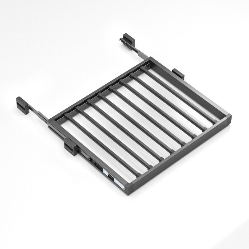 Washing machine invisible pull-out clothes-drying pull-out folding board hidden buffer damping telescopic pants rack wholesale