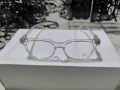 Transparent silver white flat