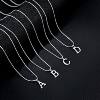 Cross-Border Hot-Selling A-Z Stainless Steel 26-Letter Alphabet Necklace for Women, New Style Box Clavicle Chain, Non-Fading, Stackable