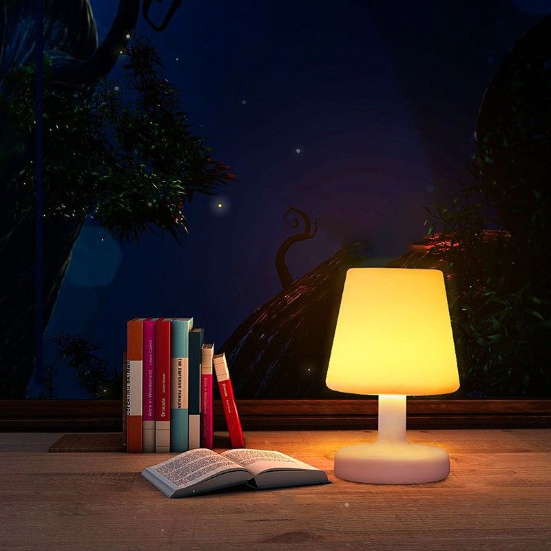 Cross-border Hot Led Table Lamp Restaurant Vintage Table Lamp Nordic Warm Light Remote Control Night Lamp Bedside Decorative Lamp