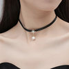 Bamang Star Pearl Collar Women's Neck Strap Choker Short Neck Necklace Black Clavicle Chain 2025 New Fashion