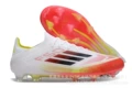 There are shoelaces red and white