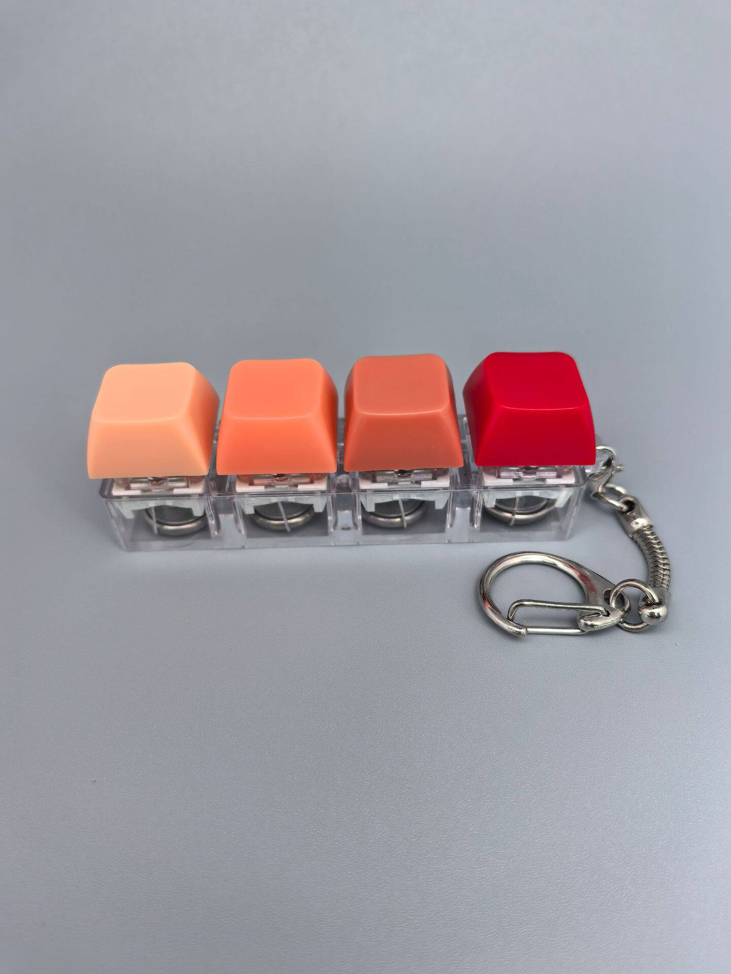 四键马卡龙按键解压玩具钥匙扣键盘办公摸鱼按键解压玩具跨境