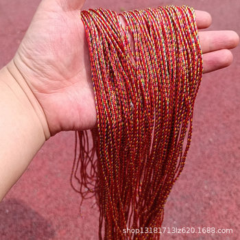 Dragon Boat Festival Colorful Rope Hot Sale Handmade Woven Bracelet Three-Color Rope Single Bead Five-Color Zongzi DIY Bracelet Cross-Border