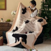 Class a Knitted Blanket Half Velvet Blanket Sofa Cover Blanket Leisure Office Nap Nap Blanket Decorative Warm Blanket