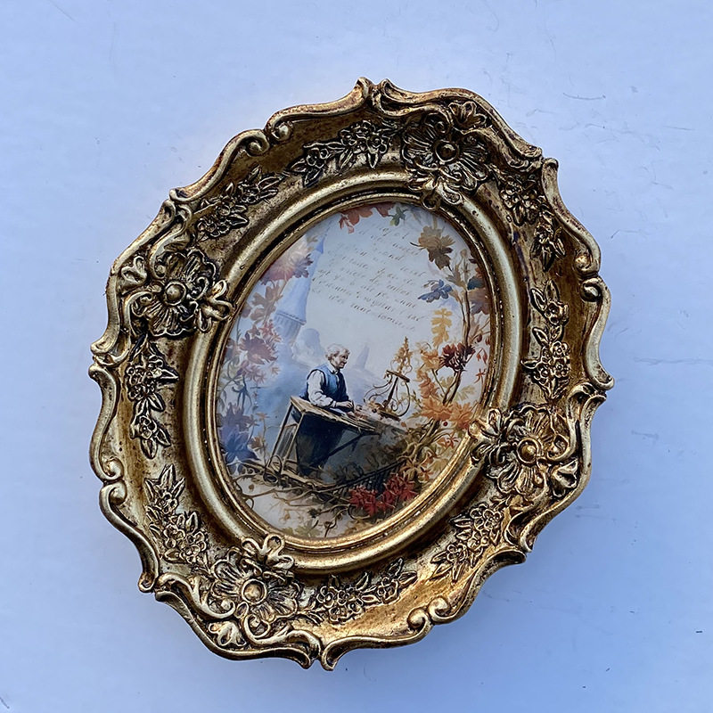 European-style resin photo frame American-style creative wedding photo resin photo frame decoration living room soft decoration decoration