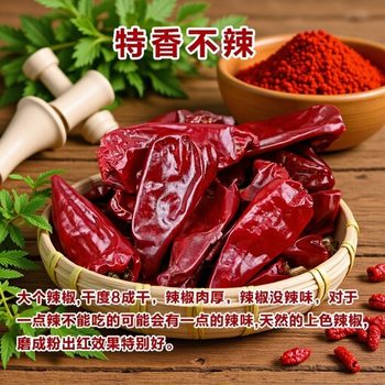 Beijing Red Large Pepper, Extra Fragrant Xinjiang Iron Plate Pepper, Chili Powder, Red Oil Coloring, Special Commercial Wholesale Dried Chili Pepper