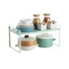 Retractable Kitchen Shelf Countertop Cabinet Partition Layered Shelf Cabinet Inner Seasoning Storage Pot Rack Desktop Small Shelf